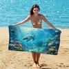 New, Double-sided Velvet Beach Towel Quick-drying Sports Towel Printed Bath Towel