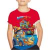 Superzings 7 Одежда для мальчиков Футболка Новая летняя одежда Детская одежда Топы Футболки с коротким рукавом Детские футболки с рисунками