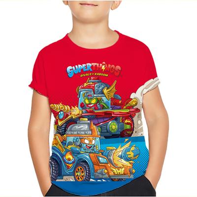 Superzings 7 Одежда для мальчиков Футболка Новая летняя одежда Детская одежда Топы Футболки с коротким рукавом Детские футболки с рисунками