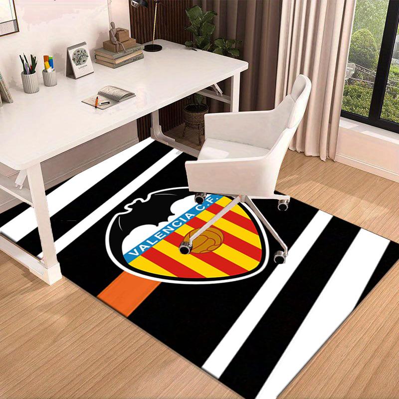 Коврик с дизайном герба Valencia CF для офиса, коврик под кресло, декоративный ковер, коврик для гостиной, большой размер, подарки для фанатов, рождественские подарки