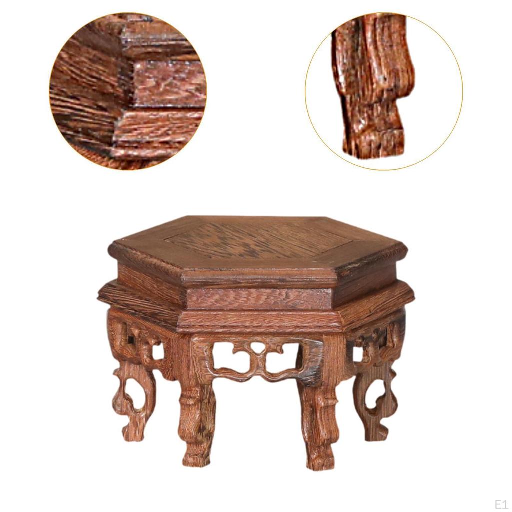 Настольная подставка для цветочного горшка, подставка под деревянное основание, держатель для цветочного горшка для внутреннего и наружного использования