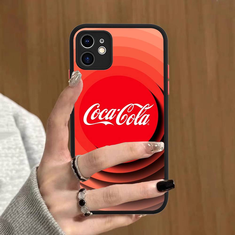 Логотип C-Coca C-Cola Модный чехол для телефона для iPhone 13 12 X XS MAX Pro Max 16 15 11 14 Pro Max Ударопрочный матовый чехол