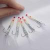 5pcs Outdoor Barb Sharp Fishing Tackle Treble Bait Luminous Fishing Hook Durable Head