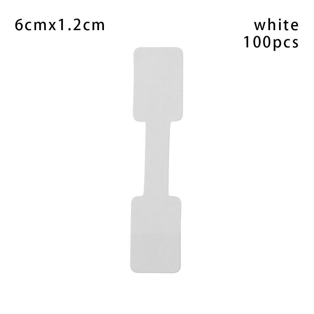 Paper Blank Card Self-adhesive Stickers Bracelet Hangtags Necklace Ring Tags Jewelry Price Labels