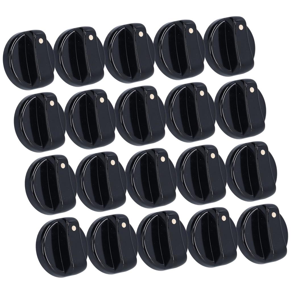 20PCS 8mm Universal Kitchen Range Control Knob ABS for Gas Stove Microwave Oven Water Heater