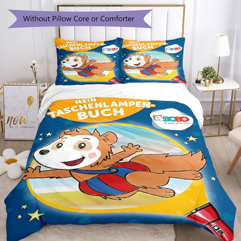 3pcs Bobo Bedding Set Duvet Cover Closure Includes 1 Duvet Cover & 2 Pillowcases, Soft and Comfortable for All Seasons.
