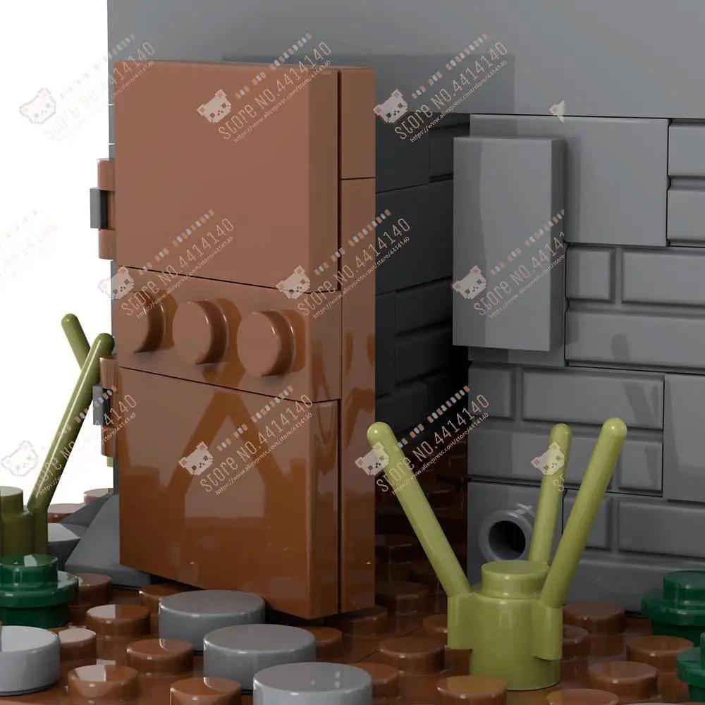 Серия Военная Оружие Средневековый Катапульта MOC Строительные Блоки DIY Поле Битвы Обломки Архитектура Модель Сборка Игрушки Для Детей