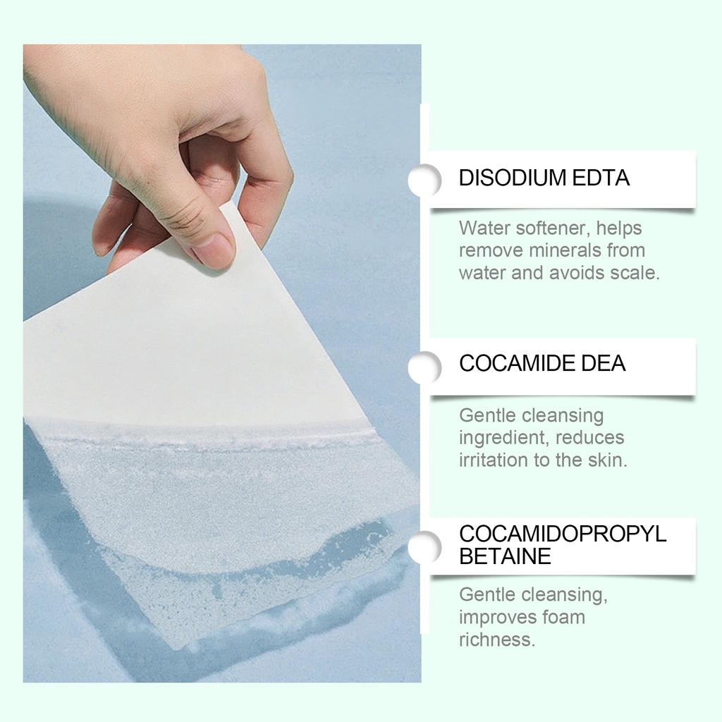 90PCS Laundry Tablets Concentrated Washing Oil Stains Smooth Clothes Quickly Dissolve No Residue Fresh Clothes Cleaning Tablets