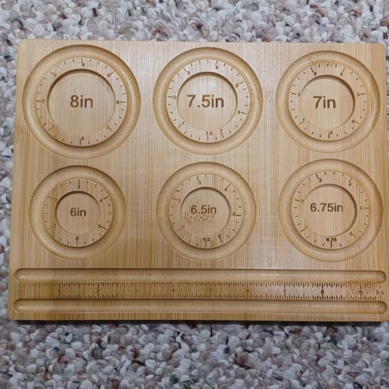 Деревянная доска из бисера с 6 канавками, точная шкала, сверхмощный прямоугольный бамбуковый браслет для изготовления ювелирных изделий, инструмент для рукоделия, подарок для энтузиастов