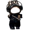 AXLUCE Lovebu Clothing: Leather Jacket, Pants, Shoes, Headphones, Goggles, and Camera (Black)