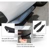 Augeny 2 PCS Rear Bumper Canard Diffuser, Anti-Crash Bumper Lip Body Kit, Universal Rear Installed Lip Diffuser Splitter Canard Protector (Carbon
