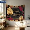 Gold Balloon Backdrop Banner 1pc - Studio Photo Prop