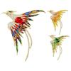 Phoenix Brooch Handmade Enamel Lapel Pin Chinese Style Bird Animal