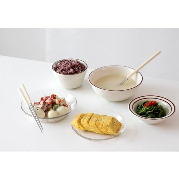 Kamome Kitchen Color Mood Cutlery Set, Cream Yellow, Spoon + Chopsticks, Korean Popular Tableware