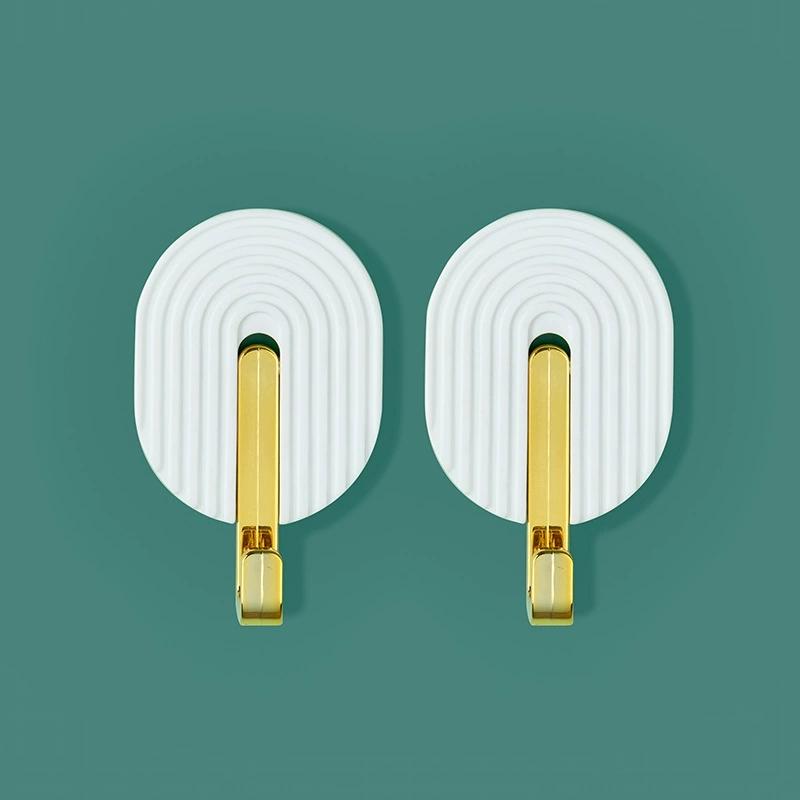 4шт настенный пластиковый самоклеящийся крючок многофункциональный вешалка для полотенец для ванной комнаты кухонный сильный наноклеевой крючок для задней двери сумка вешалка для шляп