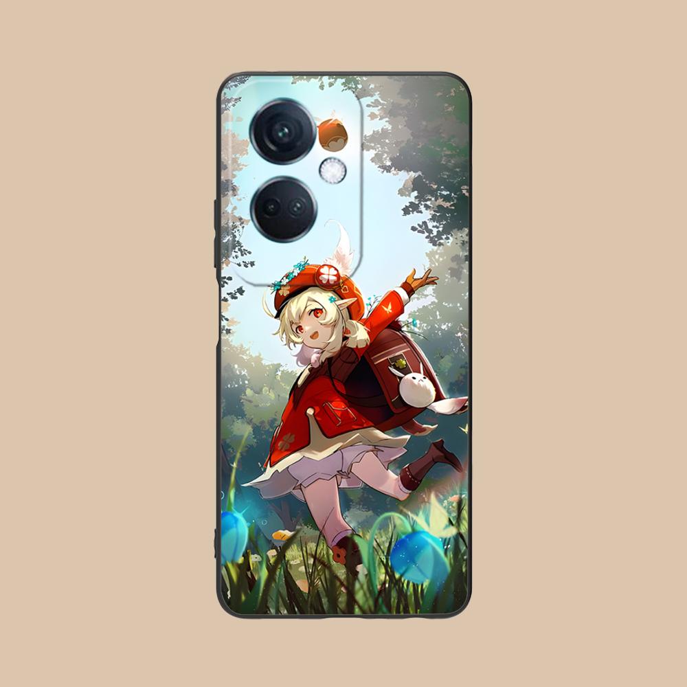 Game GI Klee Mobile Phone Case for OPPO Find X9 X8 X7 X6 X5 X3 X2 Plus s Pro Ultra Lite Colorful Printing Cover Cover Pretty