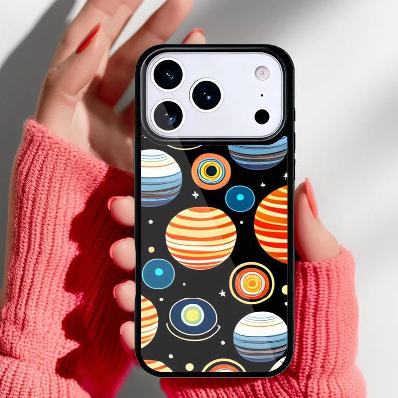 Современная Солнечная система - Космический чехол для телефона для iPhone 17 Air 16e 15 14 13 Pro Max Задняя крышка для 12 11 Pro Coque