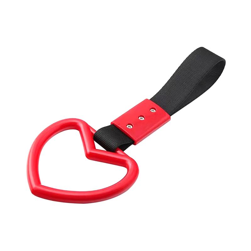 Train Bus Handle Hand Strap Heart Styling Drift Charm Strap Drift Auto Accessories Car Strap Car Decoration Warning Ring