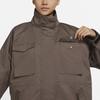 Nike Sw Collection Essentials M65 Multi-Pocket Loose Fit Waist-Defined Stand Collar Jacket Women Jacket Dark-Brown DD5986-004