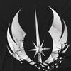 Star Wars Unisex Adult Jedi Obi Wan Kenobi Shattered T-Shirt