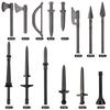100Pcs Medieval Soldier Miniature Building Block Weapon Accessories Spear Bow Arrow Sword Puzzle Assembly