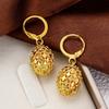 Винтажные металлические серьги-подвески с полым шаром Элегантные женские классические креативные серьги с полым шаром и цирконом Подарок для вечеринки Аксессуары