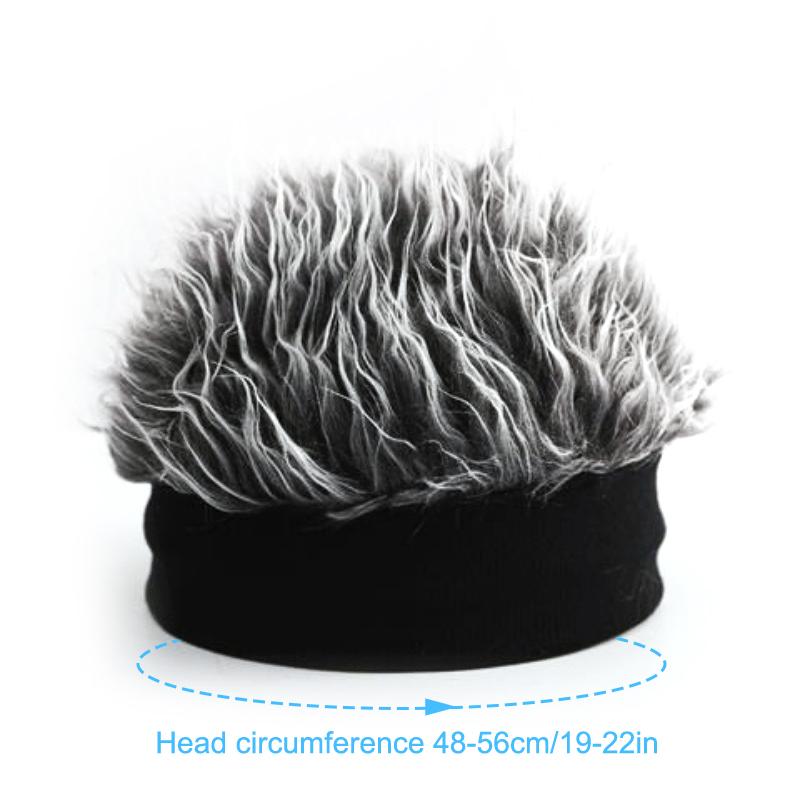 Забавные короткие шапки для волос для мужчин и женщин, хип-хоп, шапка-бини, парик, дышащая мягкая бейсболка для занятий спортом на открытом воздухе, парик для вечеринок