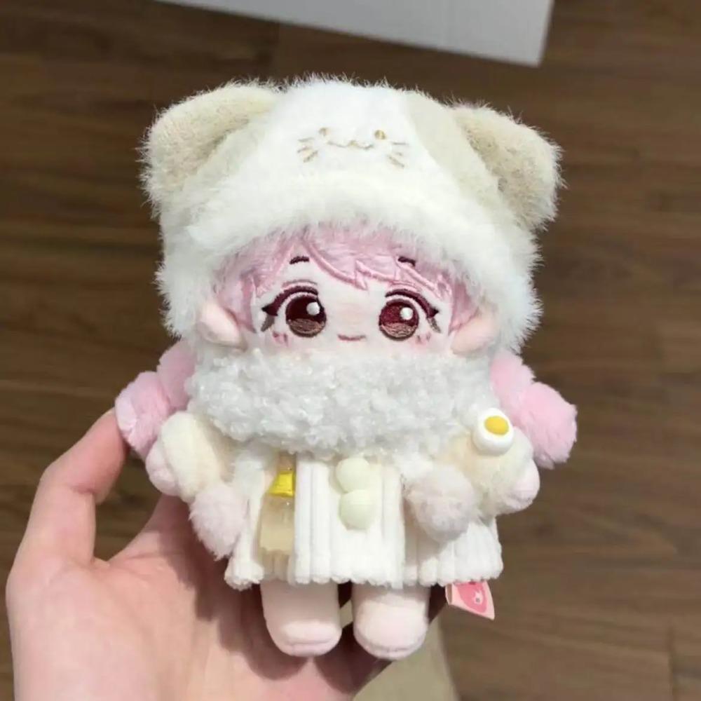 10cm Plush Snow Carrot Clothes For Labubu Mini V4.0 Fluffy Series Warm Winter Baby Clothes Set Cute Doll Doll Baby Clothes