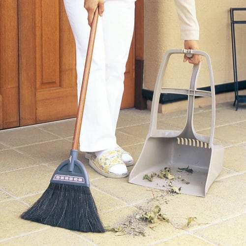 Azuma Industrial Gravel Sorting Cross-Shaped Dustpan, Separates Gravel and Leaves, Lightweight and Rust-Resistant Resin Dustpan, Width 33.5cm, Total L