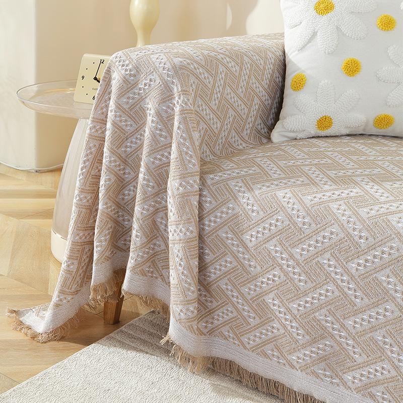 Скандинавский стиль Простой однотонный чехол для дивана Ткань Four Seasons Универсальное полотенце для дивана Полный чехол Универсальный чехол для дивана «все включено»