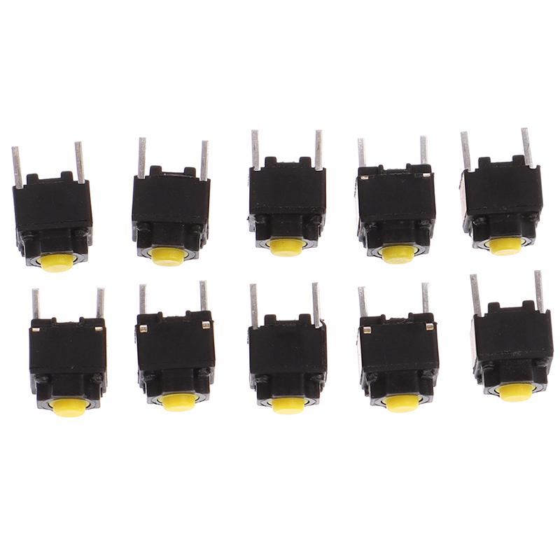 10Pcs Mute Button 6*6*7.3Mm Silent Switch Micro Mouse Button Switch