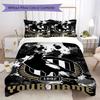 Custom Name Collingwood Pattern Bedding uilt Set uilt Cover Pillowcase Home Decoration Birthday Gift (1*duvet cover+2*pillowcase without core)