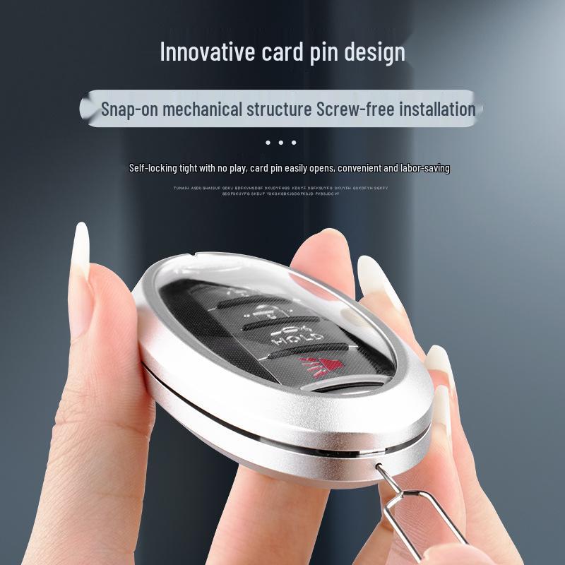 Чехол для ключа Infiniti QX50/QX60/QX70L: Стильный унисекс чехол для пульта с пряжкой