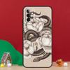 Чехол «Змея и папоротник» для Samsung Galaxy A55 A52 A32 A12 A33 A06 A16 A26 A36 A56 A15 A53 A13 A34 A54 A14 A17