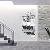 Mirror Flexible Non-glass Mirror Plastic Mirror Self-adhesive Tile Mirror Wall Paste 24 Pieces