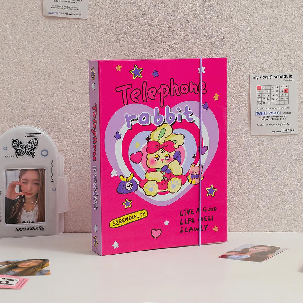 Cute A5 Butterfly Kpop Photocard Holder DIY Binder Photocards Idol Photo Album Photo Collect Book Photocard Binder Scrapbook