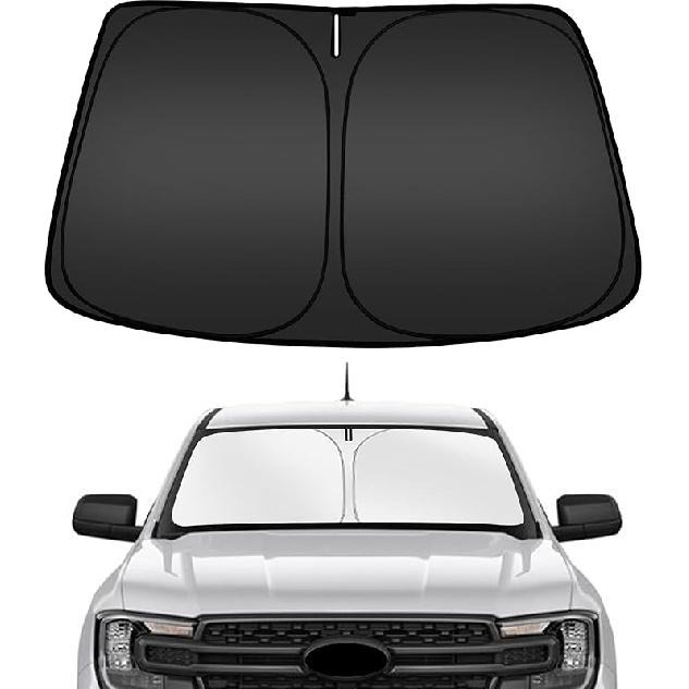 ARISMOTOR Солнцезащитный козырек на лобовое стекло для GMC Sierra 1500 2500 3500 (SLT AT4 Denali) -2025 2026, Подходит для складного переднего оконного солнцезащитного козырька, Защитный козырек,
