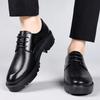 Натуральная кожа полые летние толстые подошвы деловые платья подъемные туфли для мужчин подъемные туфли на платформе свадебные вечеринки банкет повседневные
