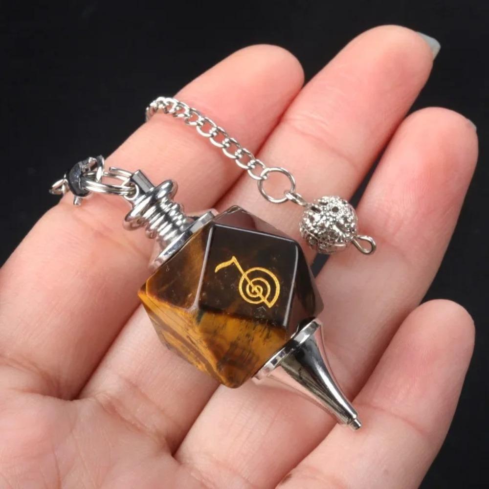 Amethyst Semi-precious Stone Pendulum Lapis Energy Pendulum New Chakra Pendulum