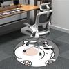 1pc Polar BearChair Carpet for Office, Non-slip, Soft and Durable Office Rug for Interior Decoration, Perfect for Office yy250925224
