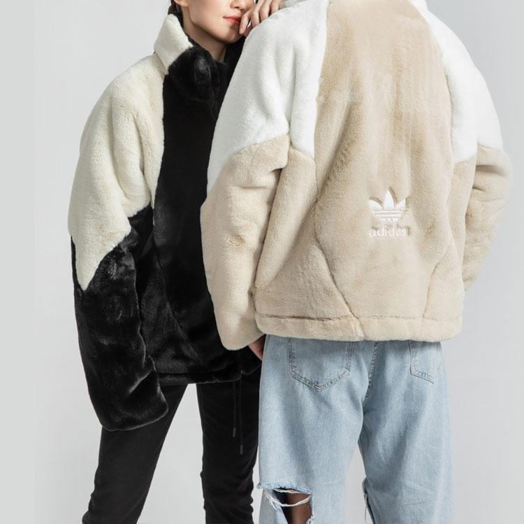 Adidas Повседневная спортивная куртка Originals Trefoil Speed Fur с флисовой подкладкой, унисекс, коричневая, HF0702