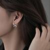 Новая пара серебряных сережек-бабочек для женщин, модные женские вечерние украшения, подарок для девочек