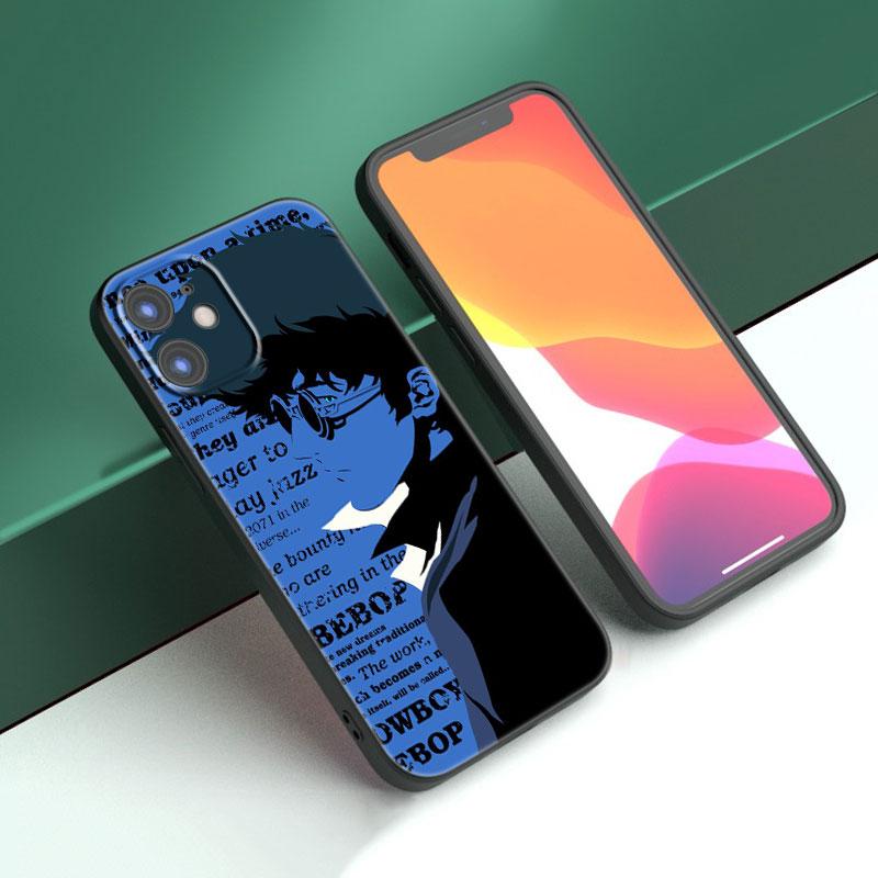 Чехол для телефона «Космический ковбой Бибоп» для Apple iPhone 14 13 12 Mini 11 Pro Max 7 8 XR X XS 7 8 Plus SE 2020 2022, черный мягкий чехол