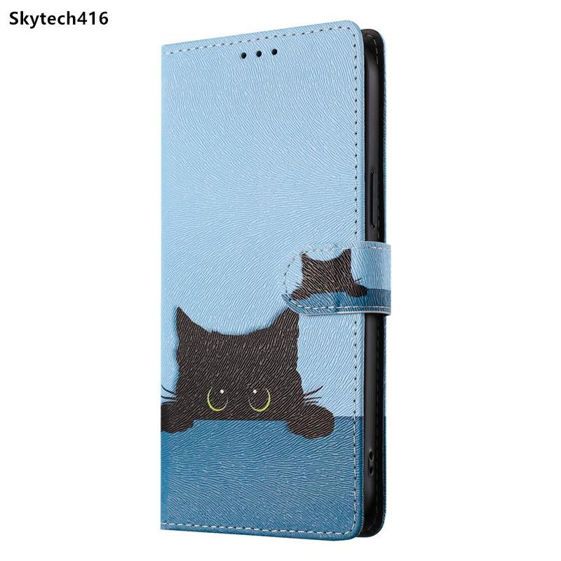 Leather Wallet Flip Case For ZTE Blade A35 Core Lite A56 A76 V40 V41 V50 V60 Smart V70 Design Max Vita Optus X Max Australia Pro 4G 5G Cover
