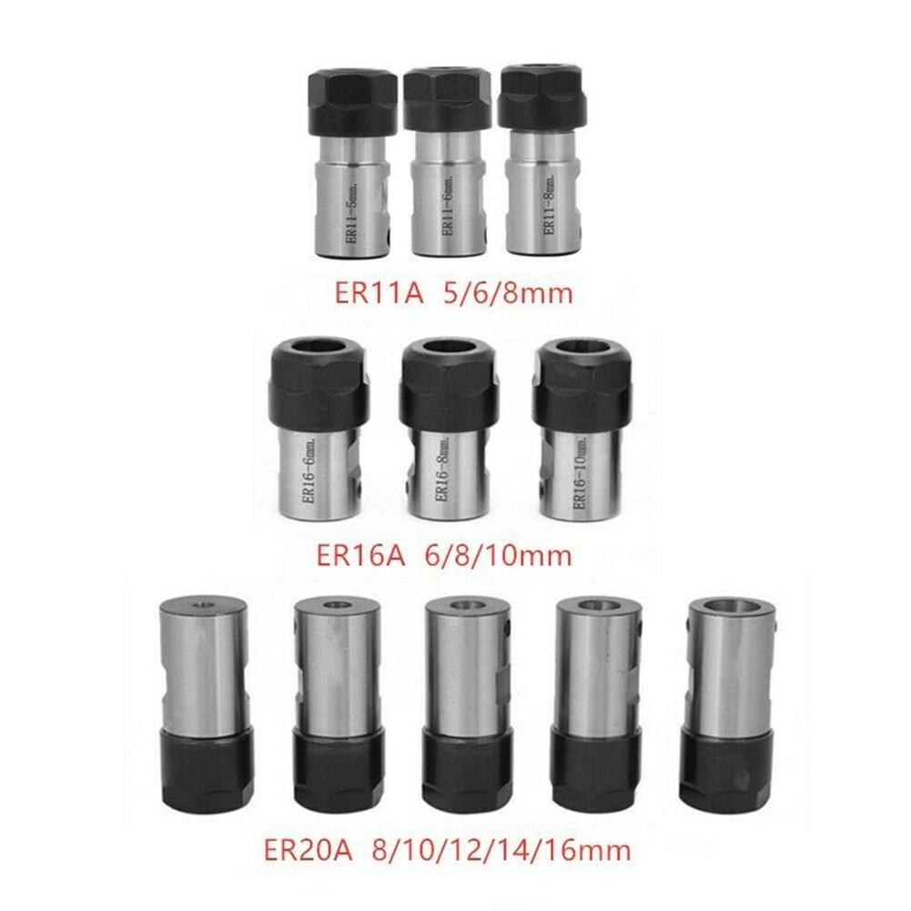 Shaft Collet ER20A-8mm Silver And Black Steel 1 Pcs