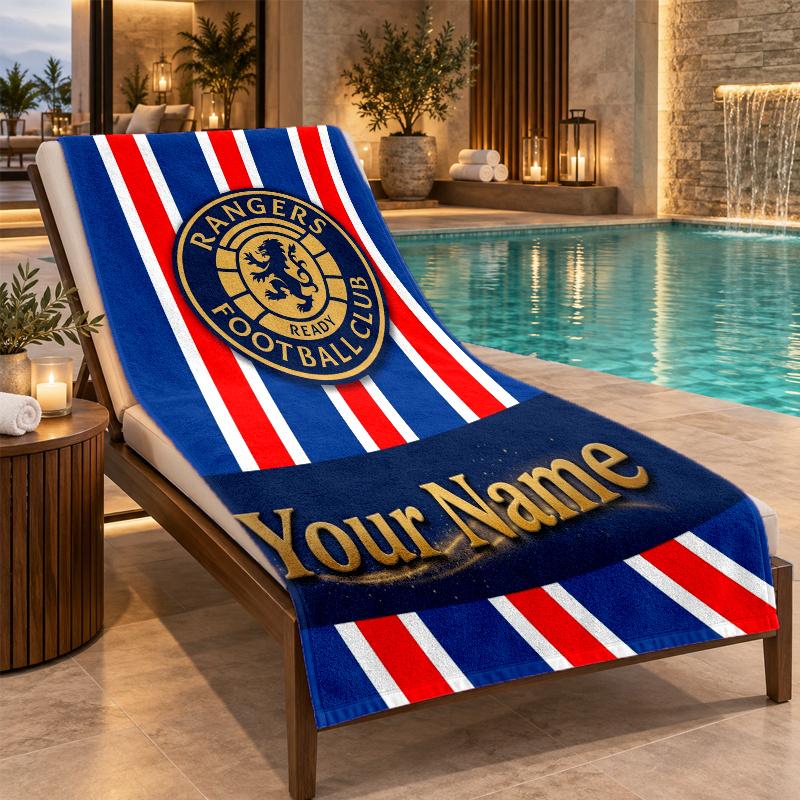 Custom Name Rangers Beach Towel Personalized Text Soft Towel Swimming Travel Bath Gift