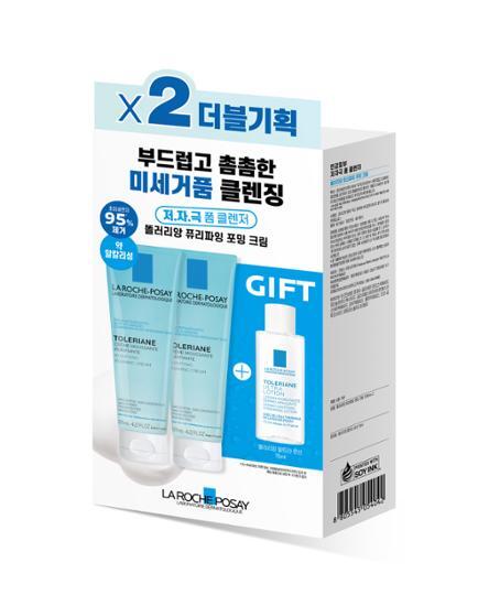 La Roche-Posay Toleriane Пенящееся очищающее средство 125 мл Double Special (+Лосьон Toleriane 15 мл)