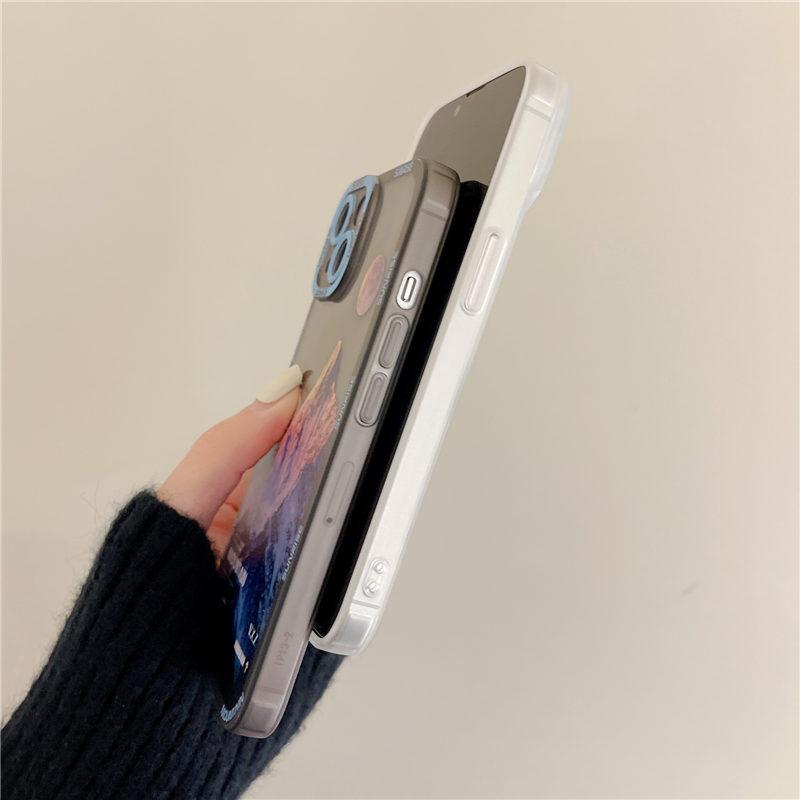 Винтажный чехол для телефона «Снежная гора и закат» для Iphone 13 Pro Max 12 11 Xs Max X Xr 7 8 Plus 13 12 Pro, прозрачный защитный чехол для камеры