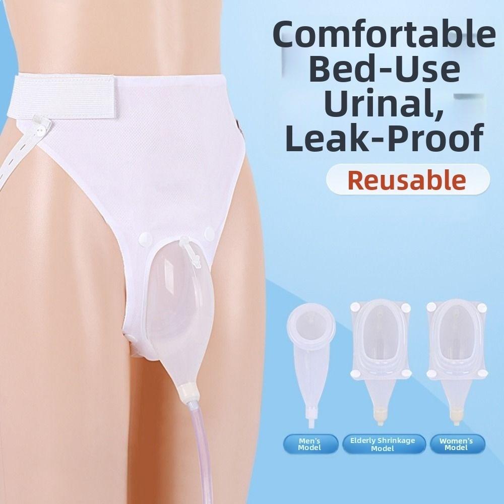 Reusable Urinal Pee Holder Silicone Urinary Drainage Bag Urine Catheter Bags Camping