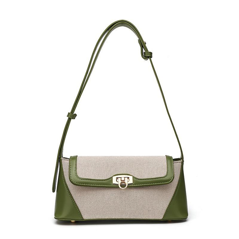 2025 New Women's Bag Versatile French Retro Single Shoulder Crossbody Bag Niche Baguette Bag Stylish Handbag for Women